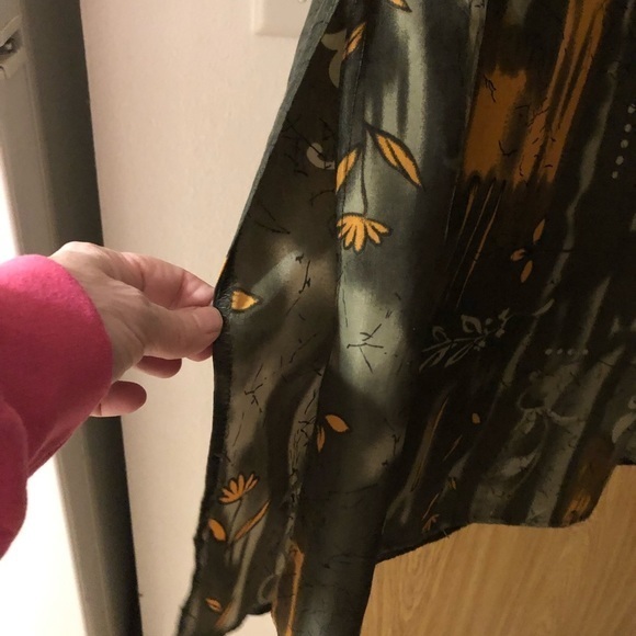 Elegant Sleeveless Maxi Dress - Black and Orange Size Medium Made In U.S.A - Picture 5 of 11